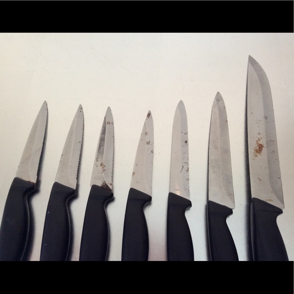 MSE 7 Piece Knife Set with Wooden Block (14 Slot) - Picture 6 of 8